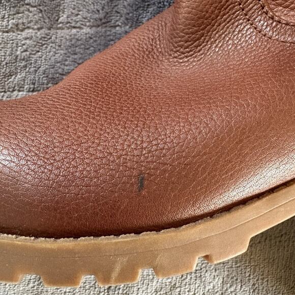 G.H. Bass Women’s Nellie Brown Leather Tall Riding Boots Treaded Sole - Picture 7 of 7